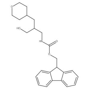 (9H-fluoren-9-yl)methyl N-{3-hydroxy-2-[(oxan-4-yl)methyl]propyl}carbamate Structure