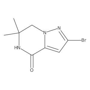 2-Bromo-6,6-dimethyl-6,7-dihydropyrazolo[1,5-A]pyrazin-4(5H)-one2 Structure