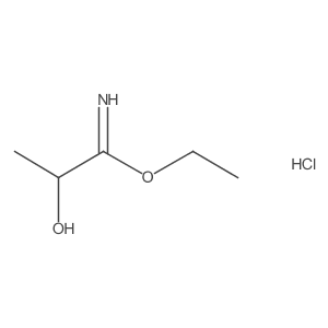 Ethyl 2-hydroxypropanimidoate hydrochloride Structure