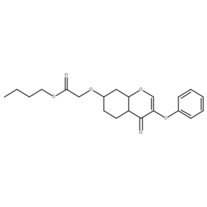 Butyl 2-[(4-oxo-3-phenoxy-4a,5,6,7,8,8a-hexahydrochromen-7-yl)oxy]acetate结构式