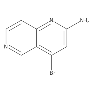4-Bromo-1,6-naphthyridin-2-amine Structure