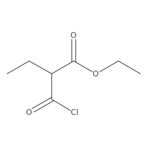 Ethyl 2-(chlorocarbonyl)butanoate结构式