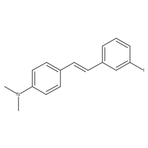 4-[(E)-2-(3-iodophenyl)ethenyl]-N,N-dimethylaniline结构式