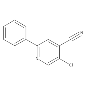 5-Chloro-2-phenyl-isonicotinonitrile Structure