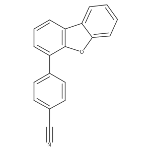4-(4-Cyanophenyl) dibenzofuran Structure