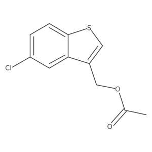 Benzo[b]thiophene-3-methanol,5-chloro-,acetate Structure