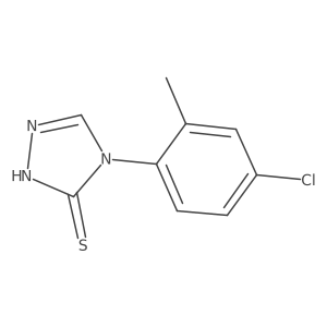 4-(4-Chloro-2-methylphenyl)-2,4-dihydro-3H-1,2,4-triazole-3-thione结构式