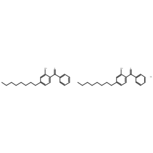 Nickel, bis((2-(hydroxy-kappaO)-4-octylphenyl)phenylmethanonato-kappaO)-结构式