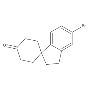 5'-Bromo-2',3'-dihydrospiro[cyclohexane-1,1'-inden]-4-one结构式