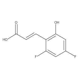 2,4-Difluoro-6-hydroxycinnamic acid结构式