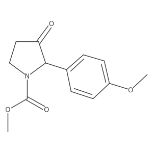 Methyl 2-(4-methoxyphenyl)-3-oxo-1-pyrrolidinecarboxylate Structure