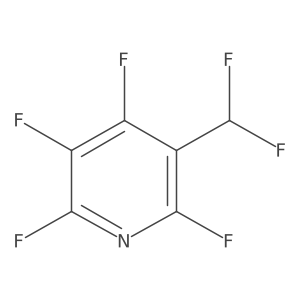 3-(Difluoromethyl)-2,4,5,6-tetrafluoropyridine结构式