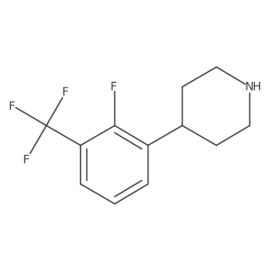 4-[2-Fluoro-3-(trifluoromethyl)phenyl]piperidine Structure
