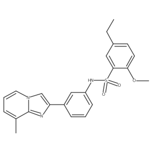 5-ethyl-2-methoxy-N-(3-{8-methylimidazo[1,2-a]pyridin-2-yl}phenyl)benzene-1-sulfonamide Structure