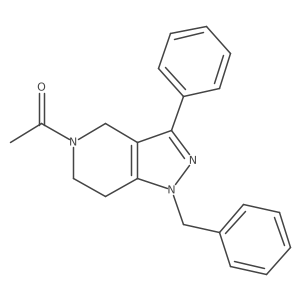 1h-Pyrazolo[4,3-c]pyridine,5-acetyl-4,5,6,7-tetrahydro-3-phenyl-1-(phenylmethyl)-结构式