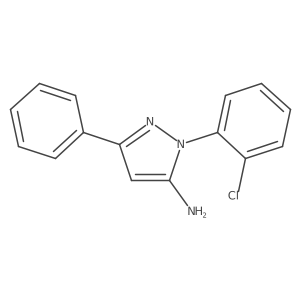 1-(2-chlorophenyl)-3-phenyl-1H-pyrazol-5-amine Structure