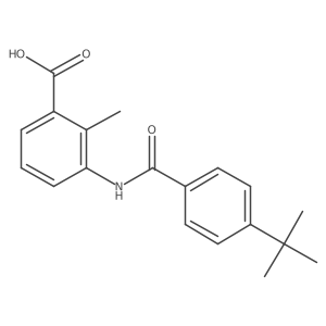 3-[[4-(1,1-Dimethylethyl)benzoyl]amino]-2-methylbenzoic acid结构式