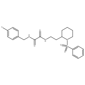 N1-(4-fluorobenzyl)-N2-(2-(1-(phenylsulfonyl)piperidin-2-yl)ethyl)oxalamide Structure