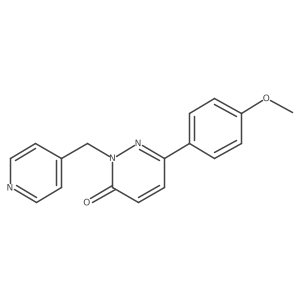 6-(4-methoxyphenyl)-2-(pyridin-4-ylmethyl)pyridazin-3(2H)-one结构式
