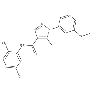 N-(2,5-dichlorophenyl)-1-(3-methoxyphenyl)-5-methyl-1H-1,2,3-triazole-4-carboxamide结构式