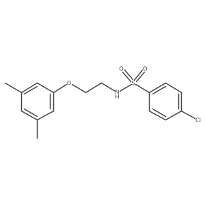 4-chloro-N-(2-(3,5-dimethylphenoxy)ethyl)benzenesulfonamide结构式
