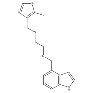 N-[2-[[(4-Methyl-1H-imidazol-5-yl)methyl]thio]ethyl]-1H-indole-4-methanamine结构式