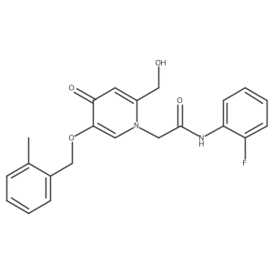 N-(2-fluorophenyl)-2-(2-(hydroxymethyl)-5-((2-methylbenzyl)oxy)-4-oxopyridin-1(4H)-yl)acetamide结构式