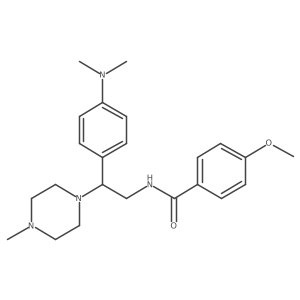 N-{2-[4-(dimethylamino)phenyl]-2-(4-methylpiperazin-1-yl)ethyl}-4-methoxybenzamide Structure