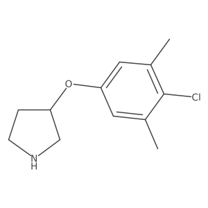 3-(4-Chloro-3,5-dimethylphenoxy)pyrrolidine Structure