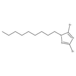 3,5-Dibromo-1-nonyl-1H-1,2,4-triazole结构式