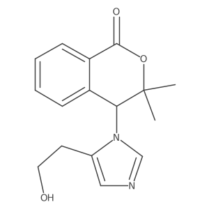 4-[5-(2-Hydroxyethyl)-imidazol-1-yl]-3,3-dimethyl-isochroman-1-one Structure