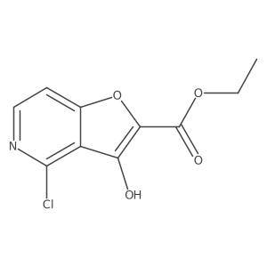 4-Chloro-3-hydroxy-furo[3,2-c]pyridine-2-carboxylic acid ethyl ester Structure