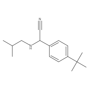 4-(1,1-Dimethylethyl)-I+/--[(2-methylpropyl)amino]benzeneacetonitrile结构式