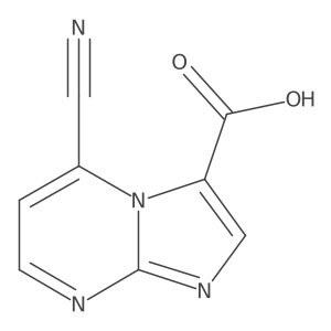 5-Cyanoimidazo[1,2-a]pyrimidine-3-carboxylic acid Structure