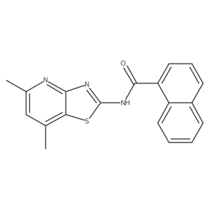N-(5,7-dimethylthiazolo[4,5-b]pyridin-2-yl)-1-naphthamide结构式