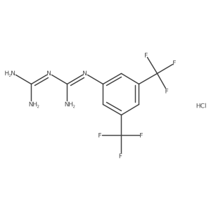 1-[3,5-Bis(trifluoromethyl)phenyl]biguanide hydrochloride Structure