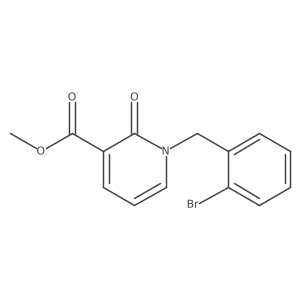 Methyl 1-(2-bromobenzyl)-2-oxo-1,2-dihydropyridine-3-carboxylate结构式