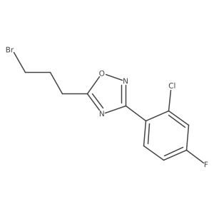 5-(3-Bromopropyl)-3-(2-chloro-4-fluorophenyl)-1,2,4-oxadiazole Structure