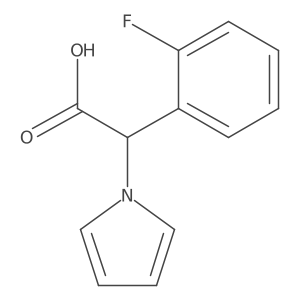 2-(2-fluorophenyl)-2-(1H-pyrrol-1-yl)acetic acid结构式