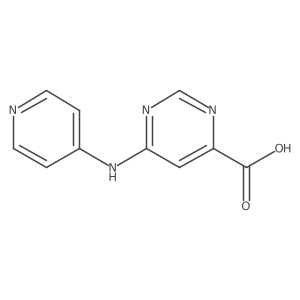 6-(4-Pyridinylamino)-4-pyrimidinecarboxylic acid结构式