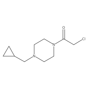 2-Chloro-1-[4-(cyclopropylmethyl)-1-piperazinyl]ethanone Structure