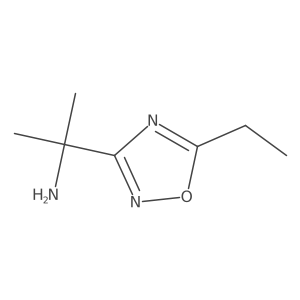 2-(5-Ethyl-1,2,4-oxadiazol-3-yl)propan-2-amine结构式