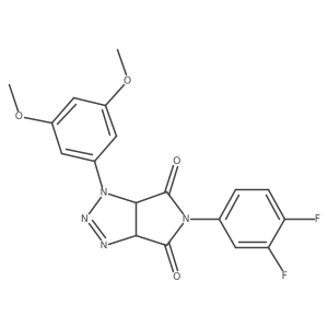 5-(3,4-difluorophenyl)-1-(3,5-dimethoxyphenyl)-3a,6a-dihydropyrrolo[3,4-d][1,2,3]triazole-4,6(1H,5H)-dione Structure