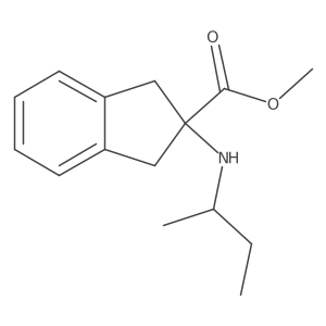 methyl 2-[(butan-2-yl)amino]-2,3-dihydro-1H-indene-2-carboxylate Structure