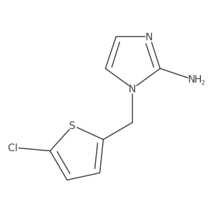 1-[(5-Chlorothiophen-2-YL)methyl]-1H-imidazol-2-amine结构式