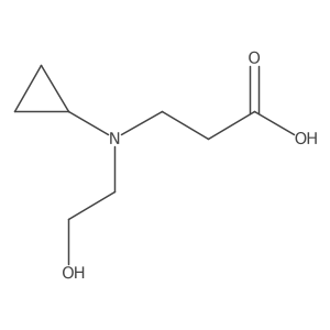 3-[Cyclopropyl(2-hydroxyethyl)amino]propanoic acid Structure