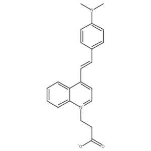 (E)-3-(4-(4-(Dimethylamino)styryl)quinolin-1-ium-1-yl)propanoate结构式