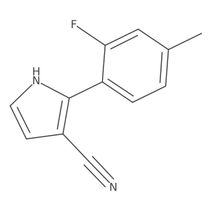 2-(2-Fluoro-4-methylphenyl)-1H-pyrrole-3-carbonitrile结构式