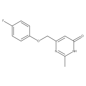 6-((4-Fluorophenoxy)methyl)-2-methylpyrimidin-4-ol结构式