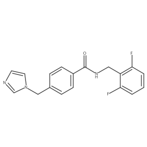 4-((1H-imidazol-1-yl)methyl)-N-(2,6-difluorobenzyl)benzamide Structure